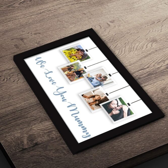 we Love You mom Frame with images